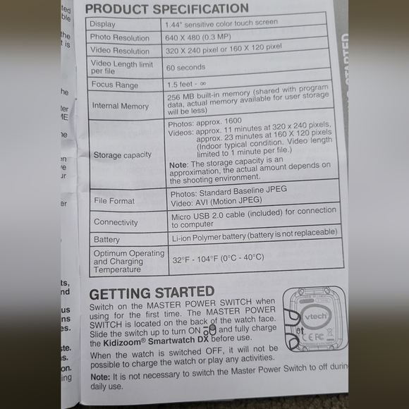 Vtech Kidizoom Smart Watch DX - Never Used - Picture 11 of 16